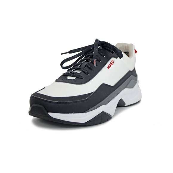 Hugo Boss Gray/White Block Runn Sneakers Size: EU 45 - Picture 3 of 12